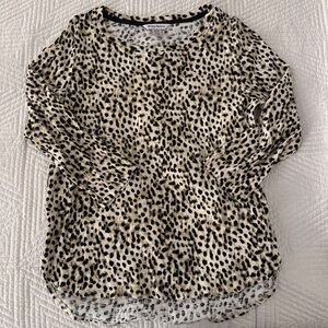 Tommy Bahama Leopard Print 3/4 Sleeve T-shirt